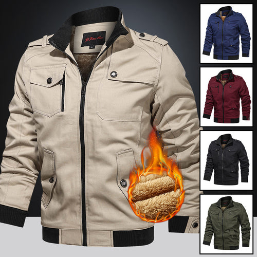 Herren Winterjacke mit Fleece-Futter Nord Taschen