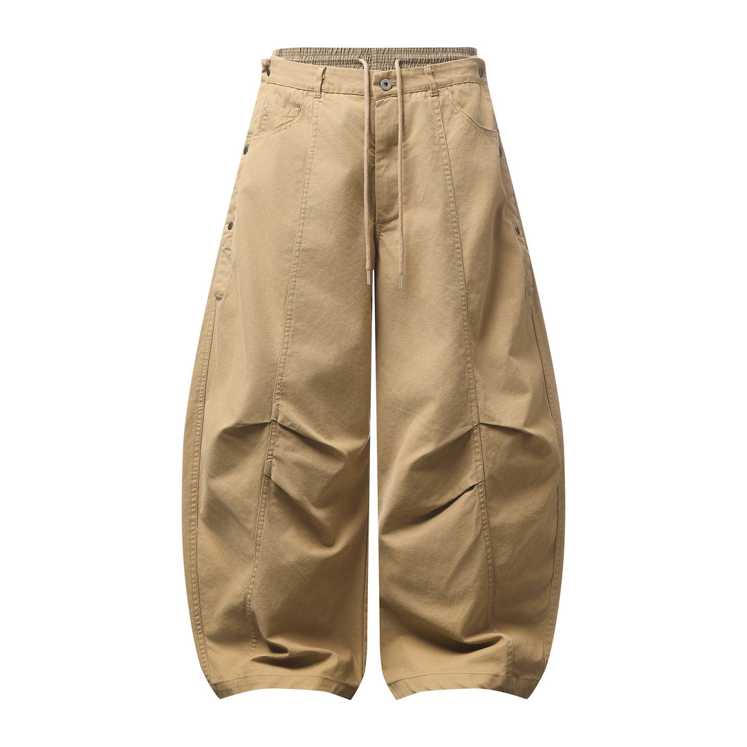 Damen Weite Culotte-Hose mit elastischem Tunnelzugbund und Cargo-Details Nord Taschen