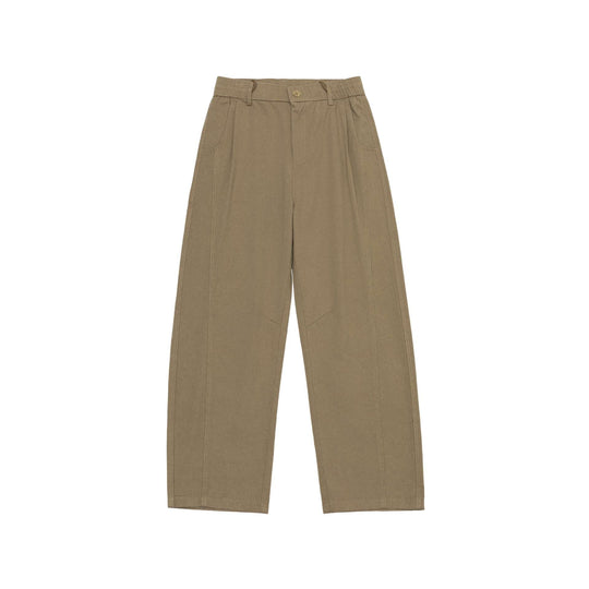 Damen Hochtaillierte Culotte-Cargohose mit markanten Teilungsnähten und elastischem Rückenbund Nord Taschen