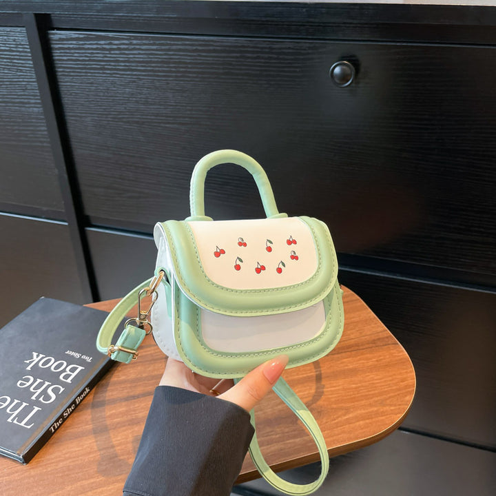 Damen Mini-Handtasche mit fröhlichem Kirschdesign und charmanten Anhängern Nord Taschen