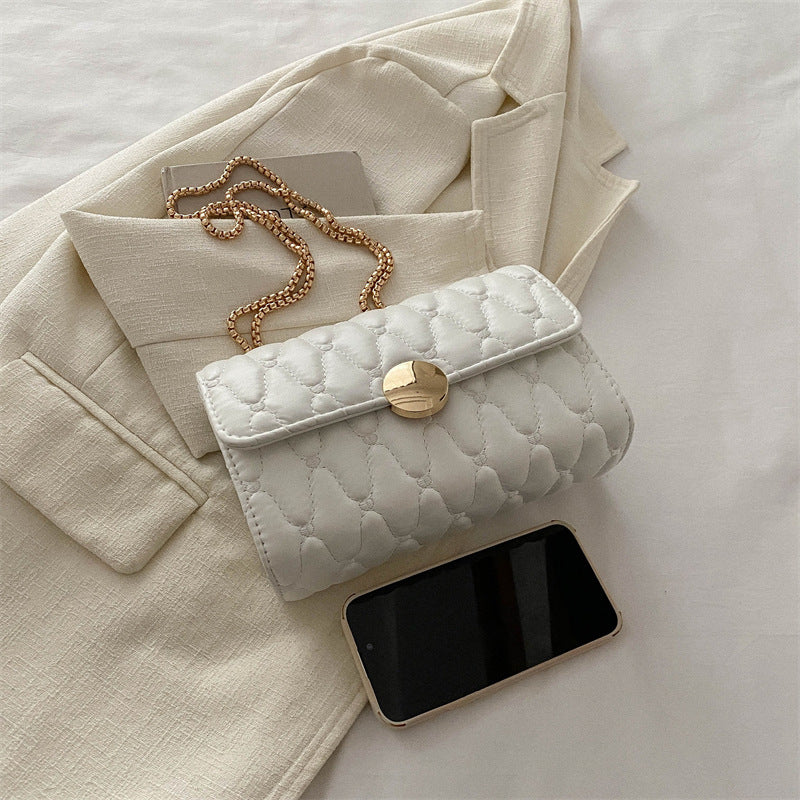Damen Clutch-Tasche aus hochwertigem Leder mit Kettenriemen Nord Taschen