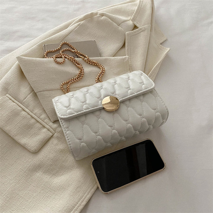 Damen Clutch-Tasche aus hochwertigem Leder mit Kettenriemen Nord Taschen