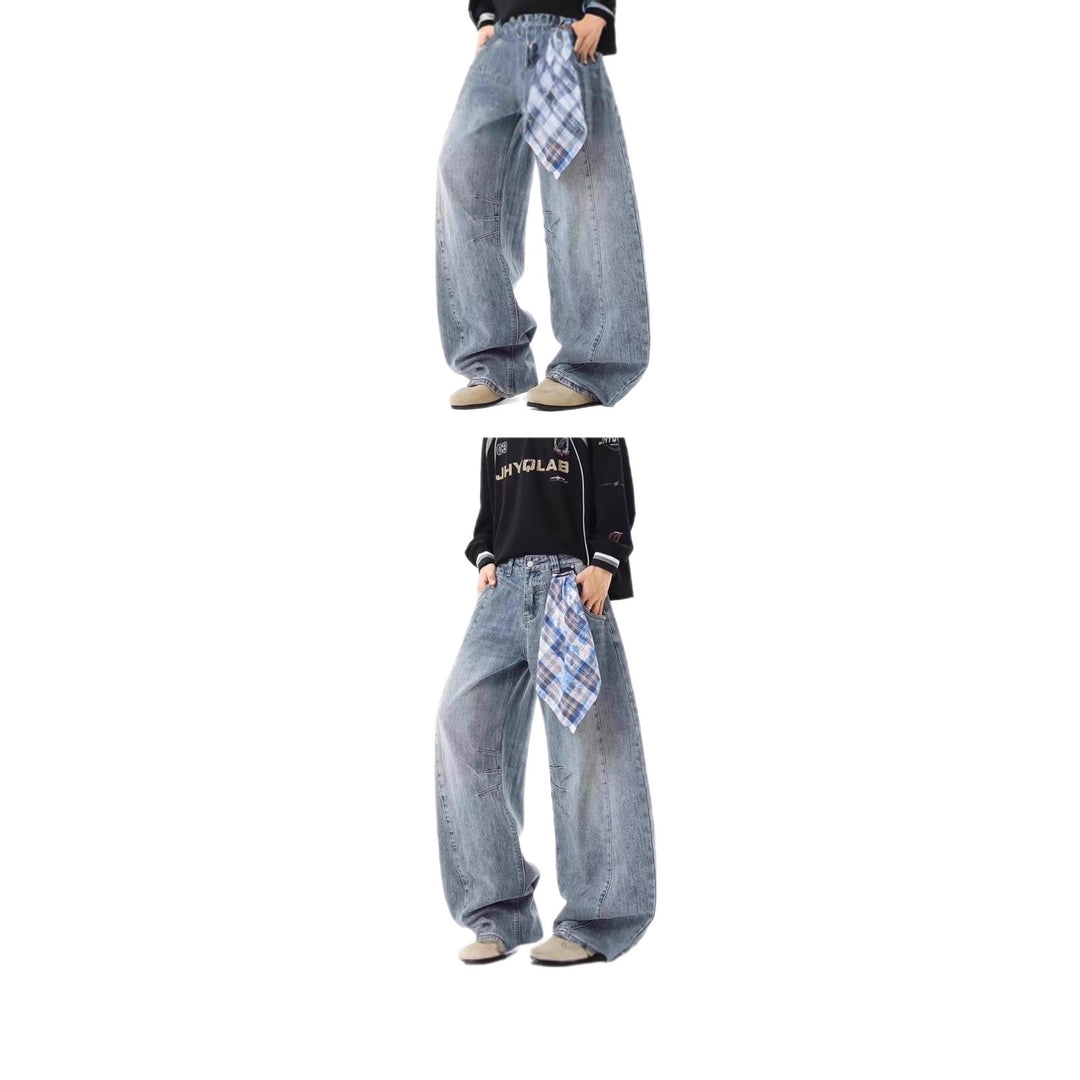 Damen Urbaner Baggy-Jeans Nord Taschen
