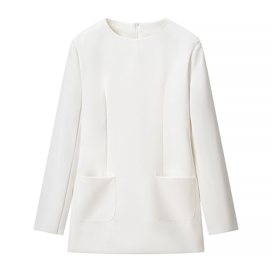 Damen Taillierter Blazer mit Korsagen‑Optik und Peplum‑Silhouette Nord Taschen