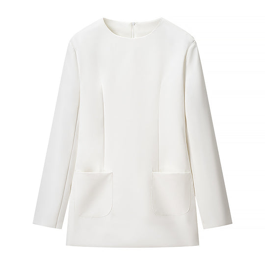 Damen Taillierter Blazer mit Korsagen‑Optik und Peplum‑Silhouette Nord Taschen