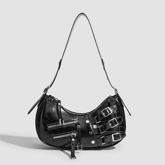 Damen Designer Umhängetasche mit stilvollen Schnallen und praktischen Reißverschlüssen Nord Taschen