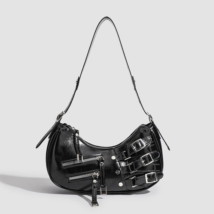 Damen Designer Umhängetasche mit stilvollen Schnallen und praktischen Reißverschlüssen Nord Taschen