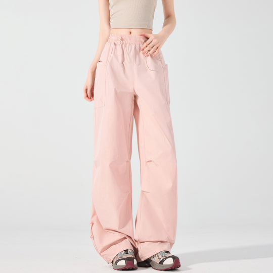 Damen Weite technische Cargo-Hose mit Kordelzugbund, verstellbarem Saum und Multifunktions-Taschen Nord Taschen