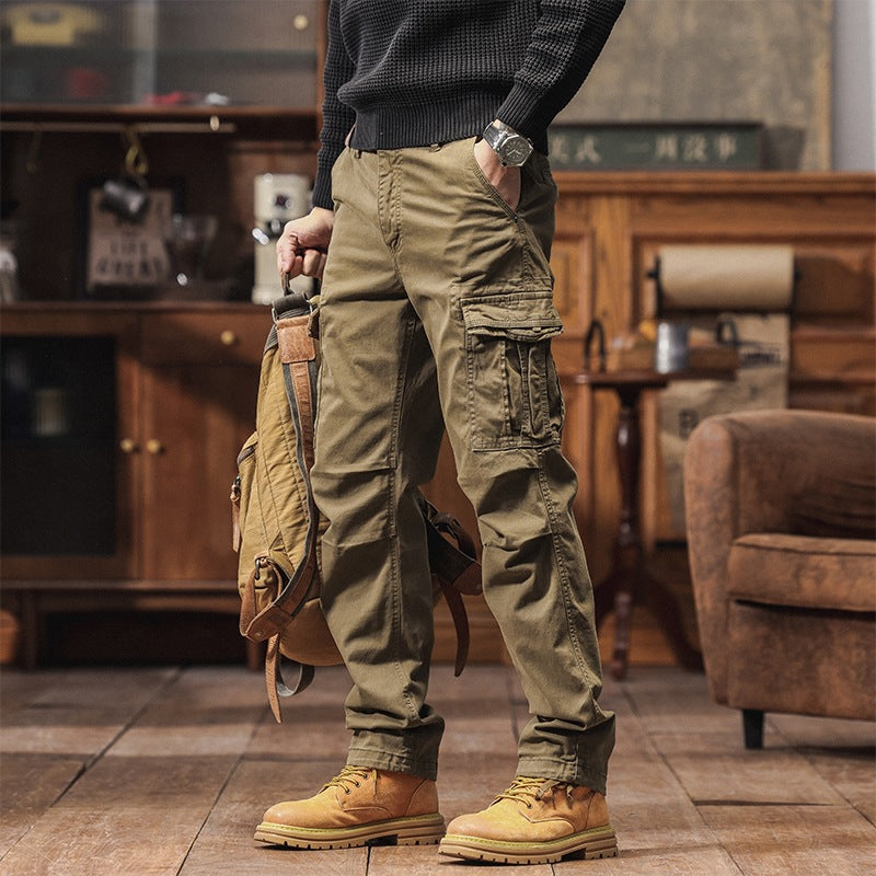 Herren Tapered Utility‑Cargo‑Hose mit Mehrfachtaschen und verstärkten Kniepartien Nord Taschen