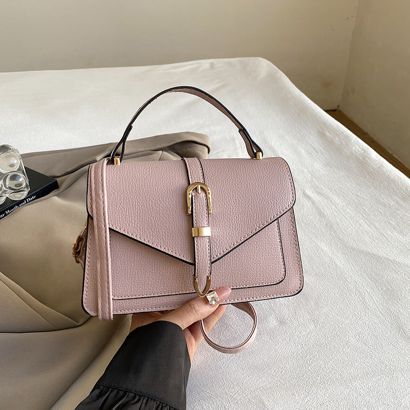Damen hochwertige Lederhandtasche mit elegantem Verschluss Nord Taschen
