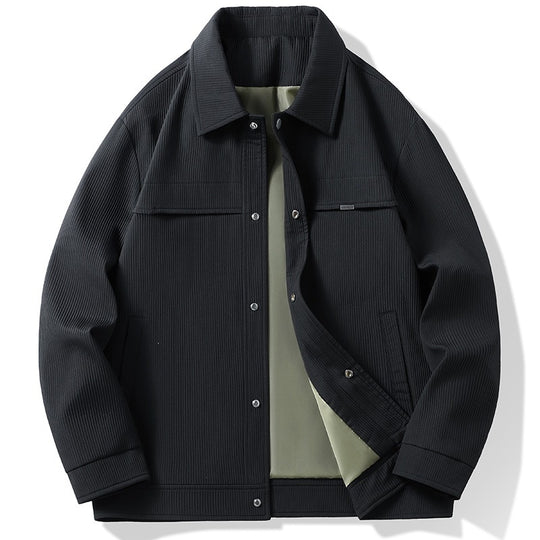Herren Cord-Überhemdjacke mit Druckknopffront, durchgehendem Futter & Relaxed-Schnitt Nord Taschen
