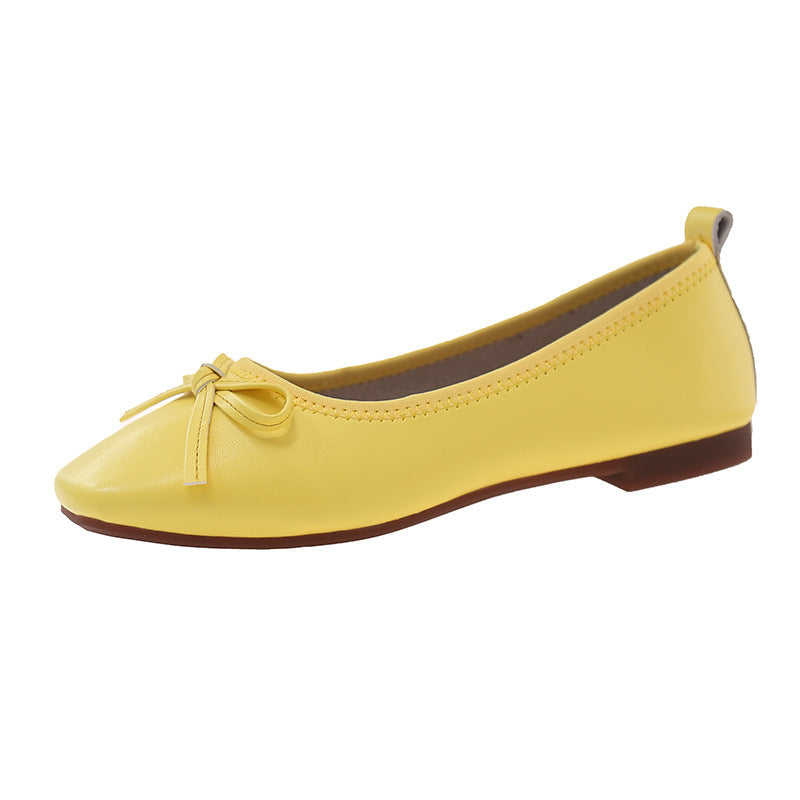Damen Bequeme Ballerinas mit zartem Schleifen-Detail