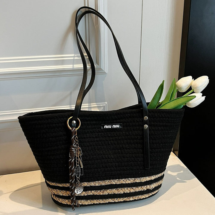 Damen großzügige Strandtasche mit dekorativem Muster Nord Taschen
