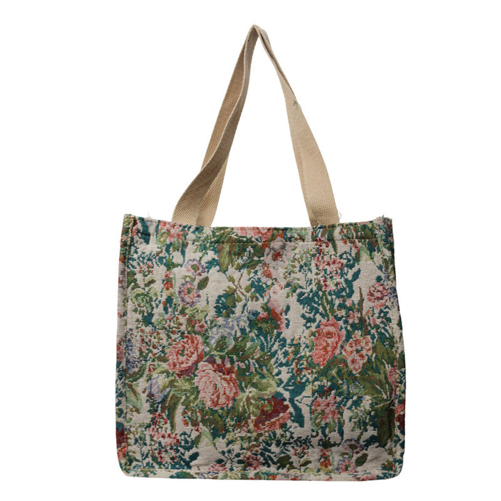 Damen Einkaufstasche im floralen Jacquard-Design Nord Taschen