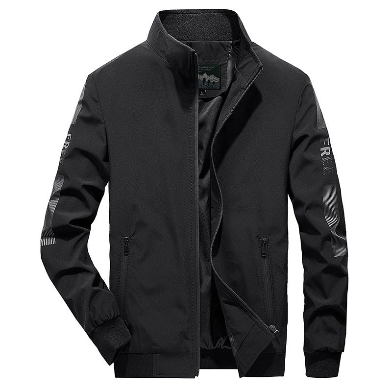 Herren Leichter Softshell-Bomber mit reflektierenden Ärmeldetails und hohem Stehkragen Nord Taschen