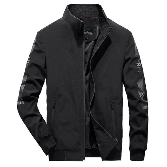 Herren Leichter Softshell-Bomber mit reflektierenden Ärmeldetails und hohem Stehkragen Nord Taschen