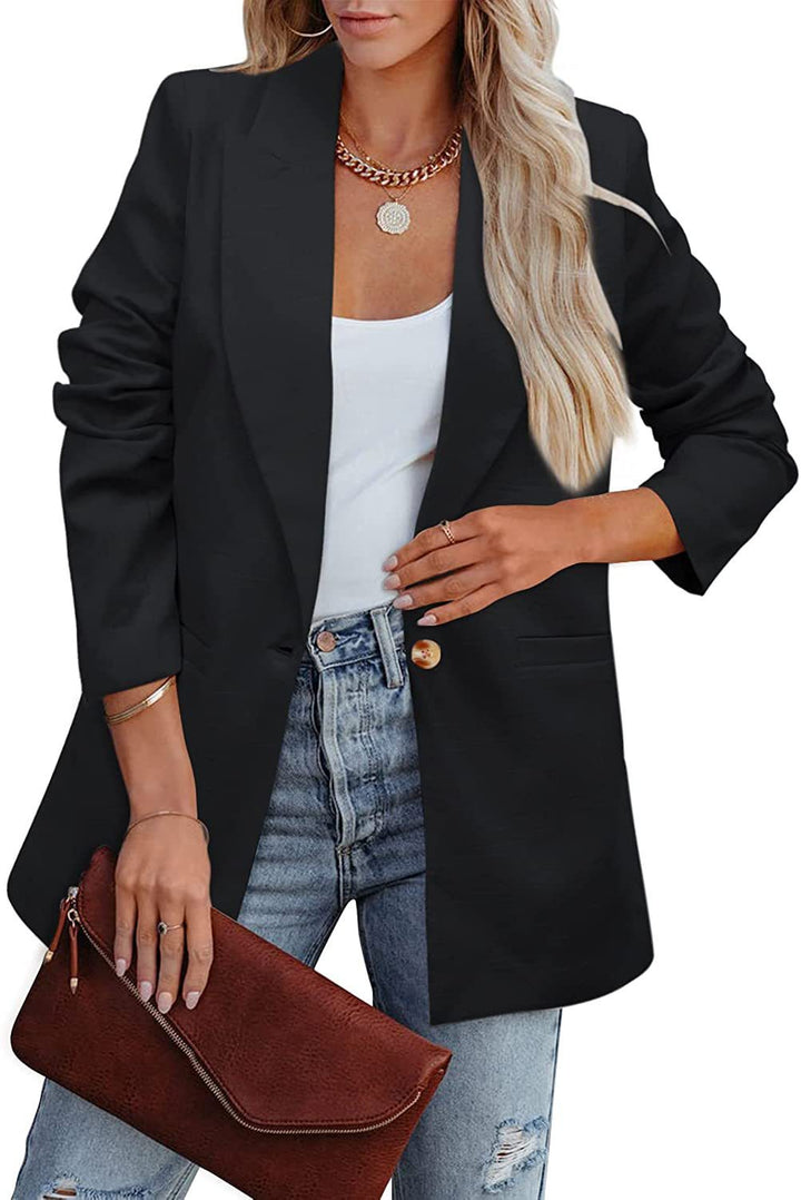 Nord Taschen | Doppelreihiger Blazer mit Gerafften Ärmeln und Taschen