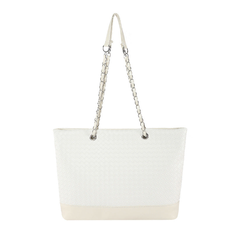 Damen Handtasche aus geflochtenem Kunstleder Nord Taschen