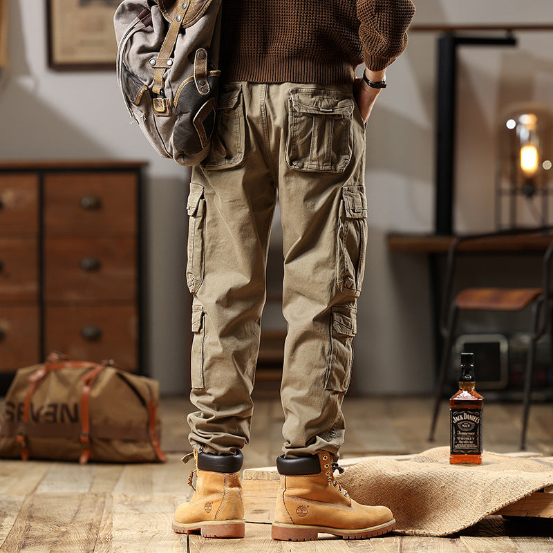 Herren Robuste Cargohose aus Baumwoll-Twill mit Mehrfachtaschen Nord Taschen