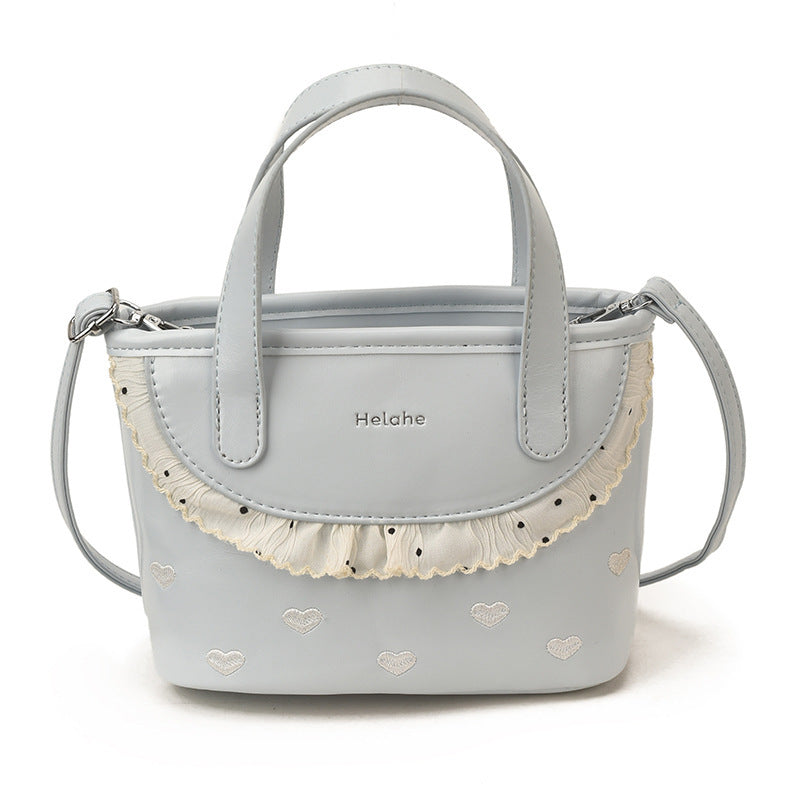 Damen modische Handtasche mit verspieltem Rüschendesign Nord Taschen