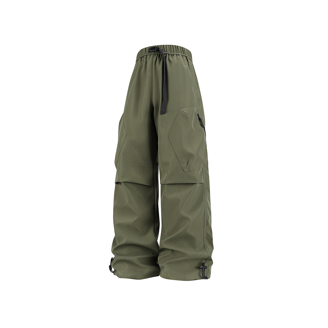 Herren Weite Cargo‑Hose im Baggy‑Stil mit Tunnelzugbund, großen Klapptaschen und verstellbaren Beinabschlüssen Nord Taschen