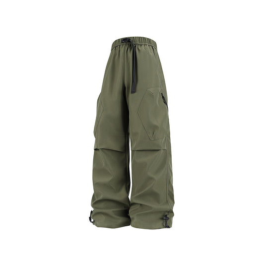 Herren Weite Cargo‑Hose im Baggy‑Stil mit Tunnelzugbund, großen Klapptaschen und verstellbaren Beinabschlüssen Nord Taschen