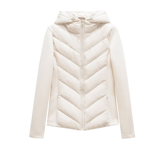 Damen Steppjacke mit Kapuze und Softshell‑Seiteneinsätzen Nord Taschen