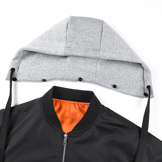 Herren Urban-Bomberjacke mit integriertem Kapuzenlayer, kontrastiertem Thermofutter und Ärmeltasche Nord Taschen