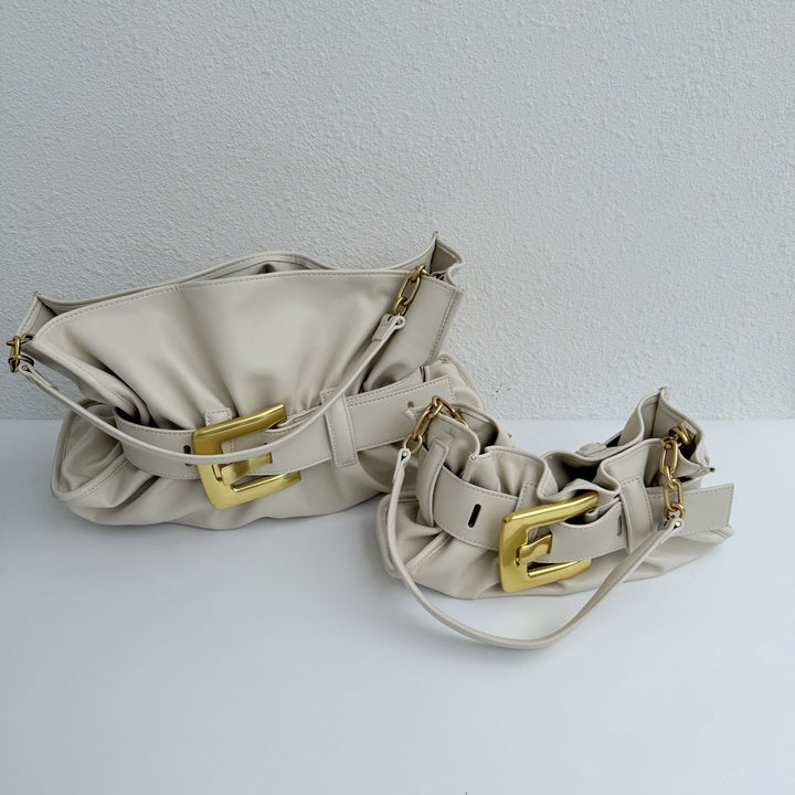 Damen Schultertasche mit eleganter Gürtelschnalle Nord Taschen