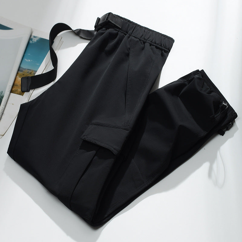 Herren Cargo-Jogginghose mit elastischem Bund, Kordelzug, verstellbarem Beinabschluss und aufgesetzten Taschen Nord Taschen