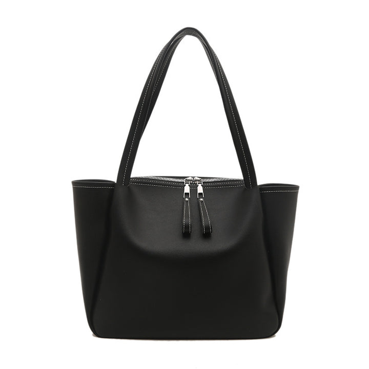 Damen elegante Schultertasche mit praktischem Reißverschluss Nord Taschen