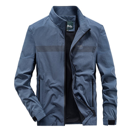 Herren Softshell‑Outdoorjacke mit Stehkragen, wind‑ und wasserabweisender Membran & reflektierendem Bruststreifen Nord Taschen