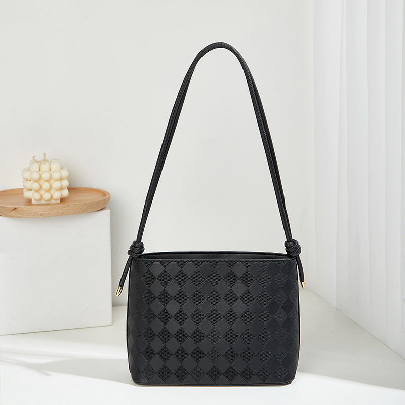 Damen elegante Schultertasche mit geflochtenem Design Nord Taschen