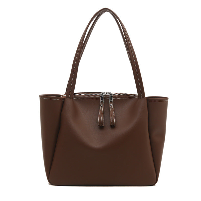 Damen elegante Schultertasche mit praktischem Reißverschluss Nord Taschen