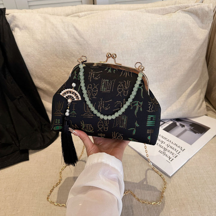 Damen elegante Clutch mit einzigartigem Anhänger Nord Taschen