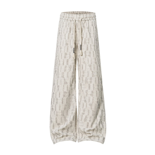 Damen Weite Palazzo-Jogginghose mit Strukturstrick, Tunnelzug & Ballonbein Nord Taschen