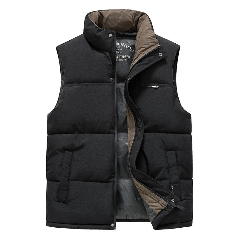 Herren Thermo-Pufferweste mit verstärktem Kragen, Zweifachverschluss & Futter mit Logo-Print Nord Taschen