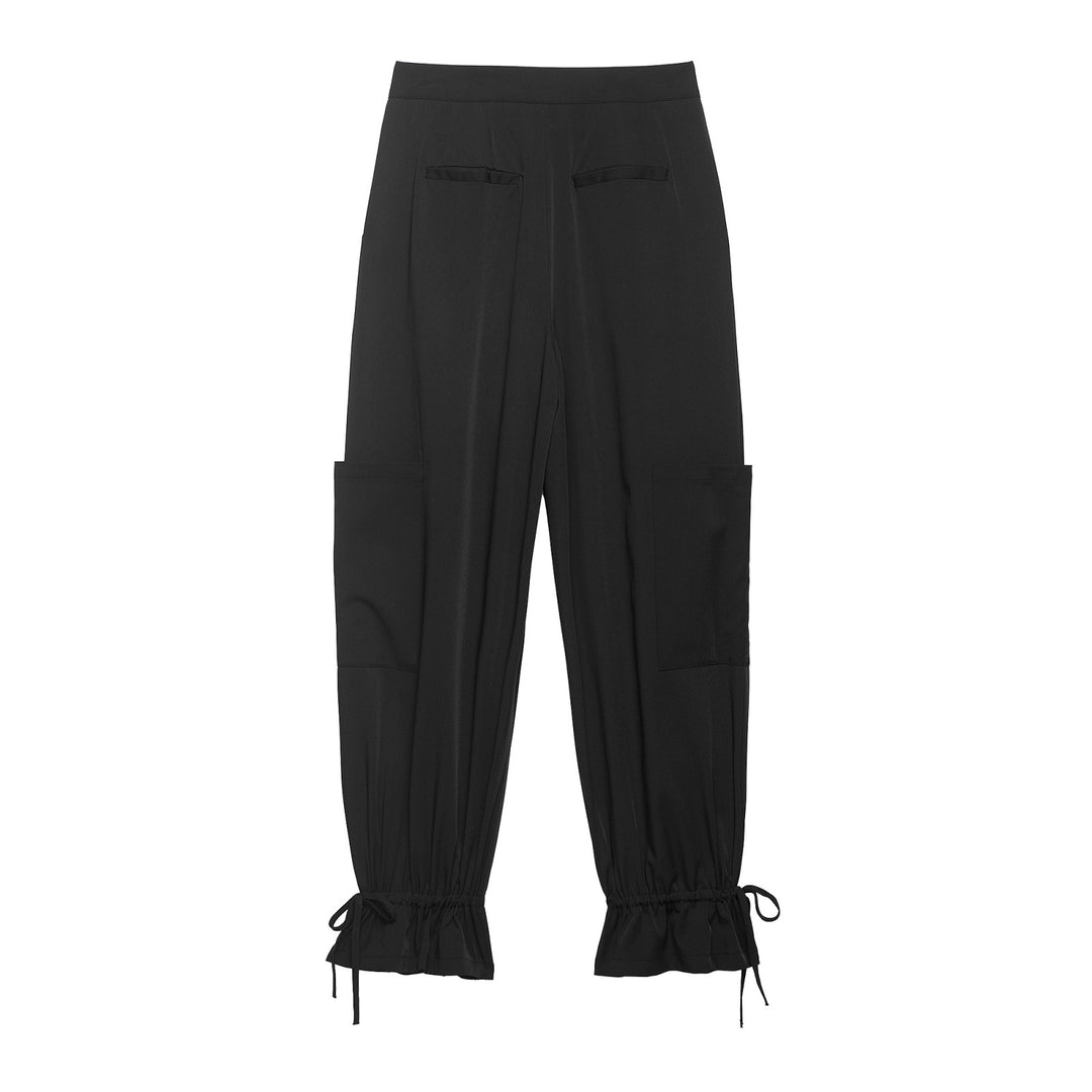 Damen Cargo-Jogginghose mit aufgesetzten Taschen, Bundfalten und Kordel-Säumen Nord Taschen