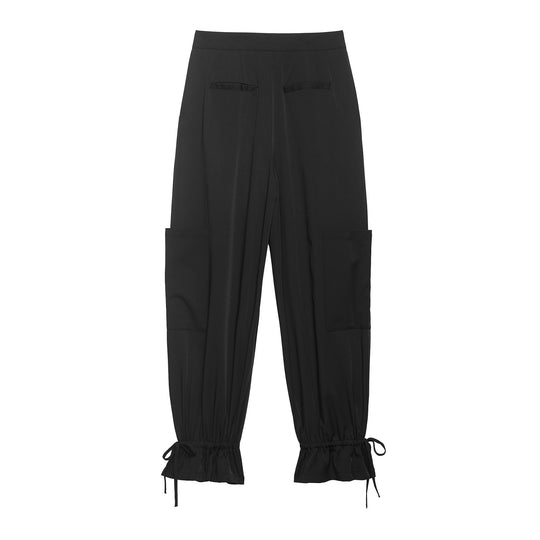 Damen Cargo-Jogginghose mit aufgesetzten Taschen, Bundfalten und Kordel-Säumen Nord Taschen