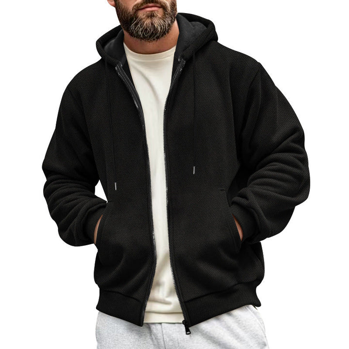 Herren Sportliche Kapuzenjacke mit innovativer Struktur