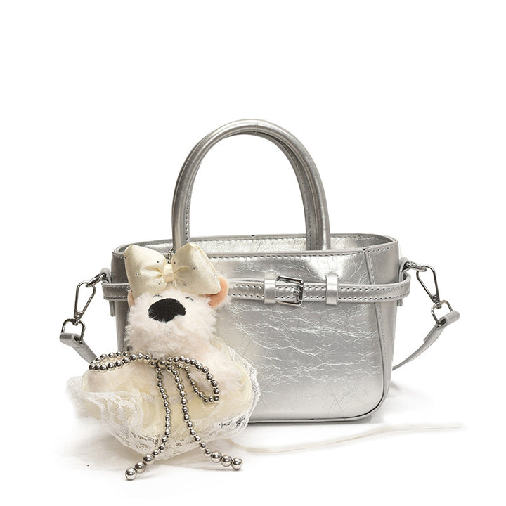 Damen Mini-Tasche mit süßem Tieranhänger und abnehmbarem Schulterriemen Nord Taschen
