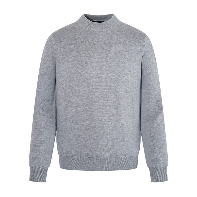 Herren Feinstrickpullover mit leichtem Stehkragen und gerippten Bündchen Nord Taschen