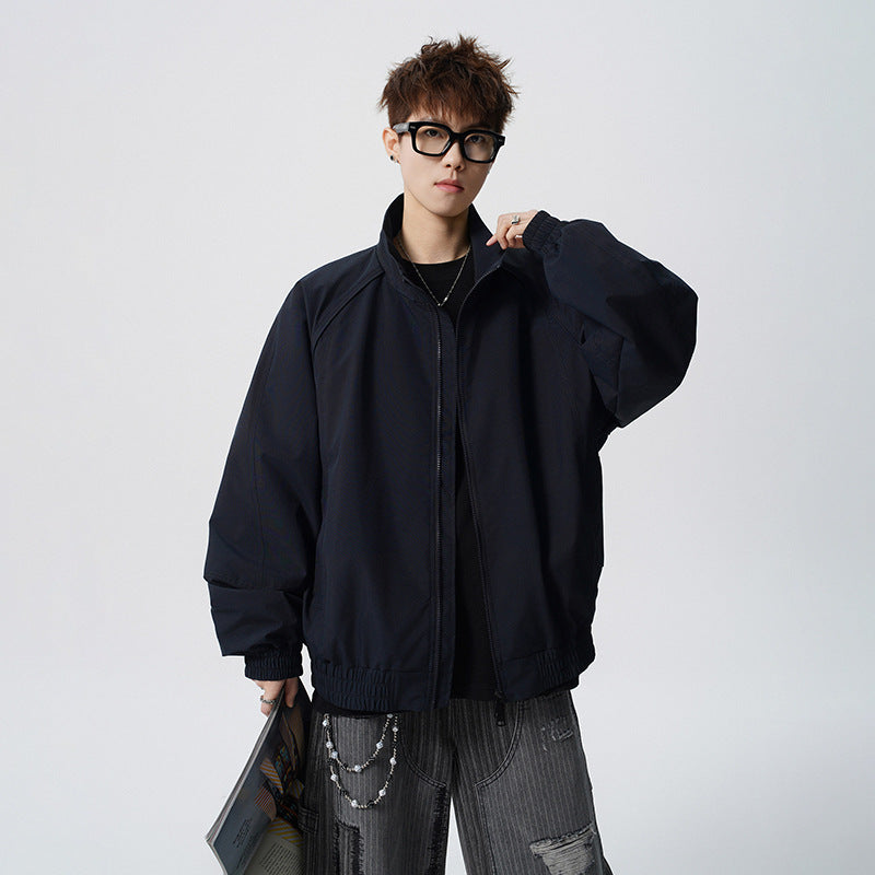 Unisex Oversized Windjacke mit Stehkragen und Raglanärmeln Nord Taschen
