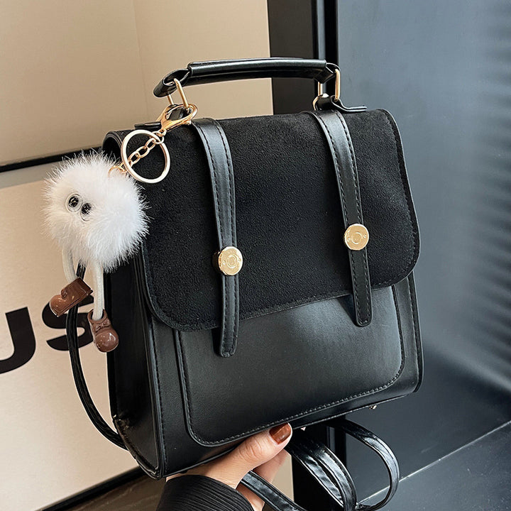 Damen elegante Handtasche mit strukturiertem Obermaterial und hochwertigem Velours Nord Taschen