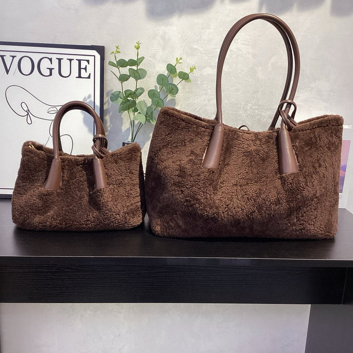 Damen gemütliche und stylische Filz-Shopper-Tasche Nord Taschen