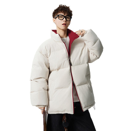 Herren Kurz geschnittene Oversize Steppjacke mit hohem Kragen Nord Taschen