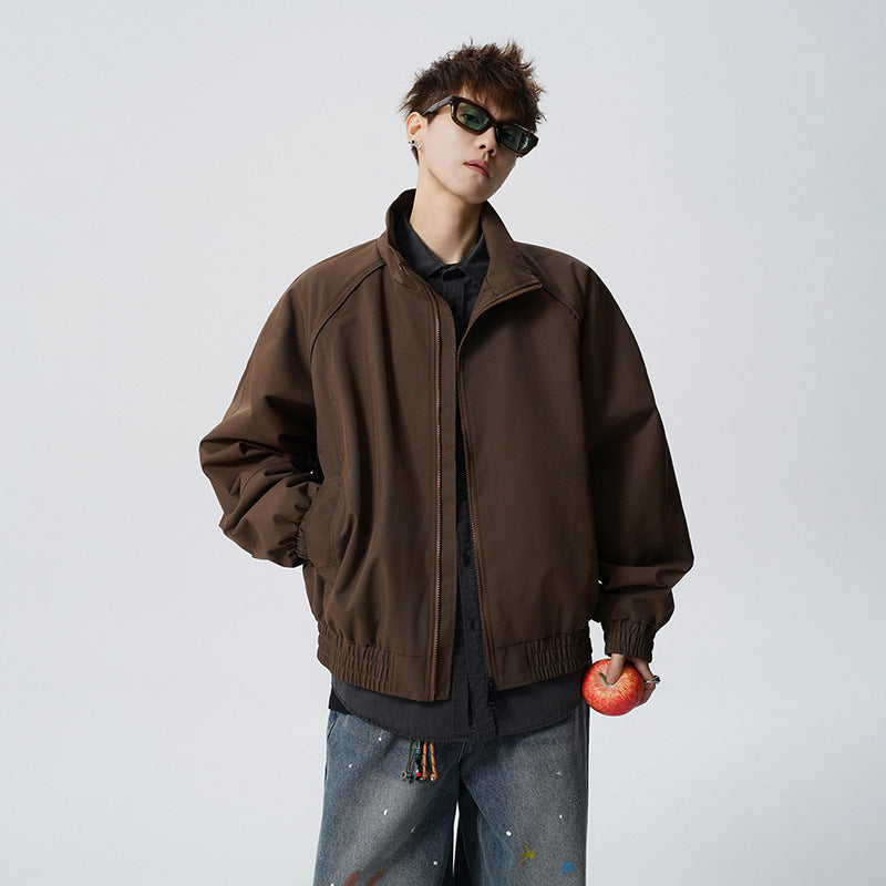 Unisex Oversized Windjacke mit Stehkragen und Raglanärmeln Nord Taschen