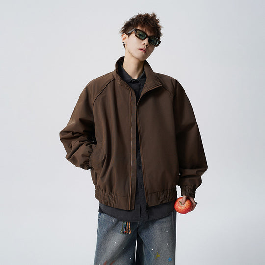 Unisex Oversized Windjacke mit Stehkragen und Raglanärmeln Nord Taschen