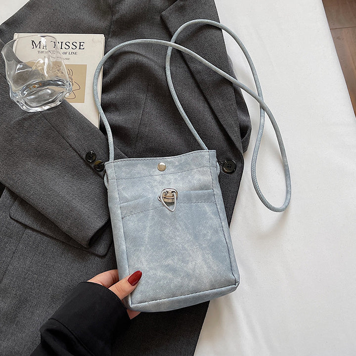 Damen Umhängetasche aus weichem Stoff mit praktischen Fächern Nord Taschen