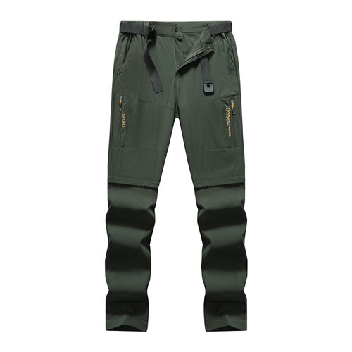 Herren Outdoor-Hose mit vorgeformten Knien, Reißverschlusstaschen und integriertem Gürtel Nord Taschen